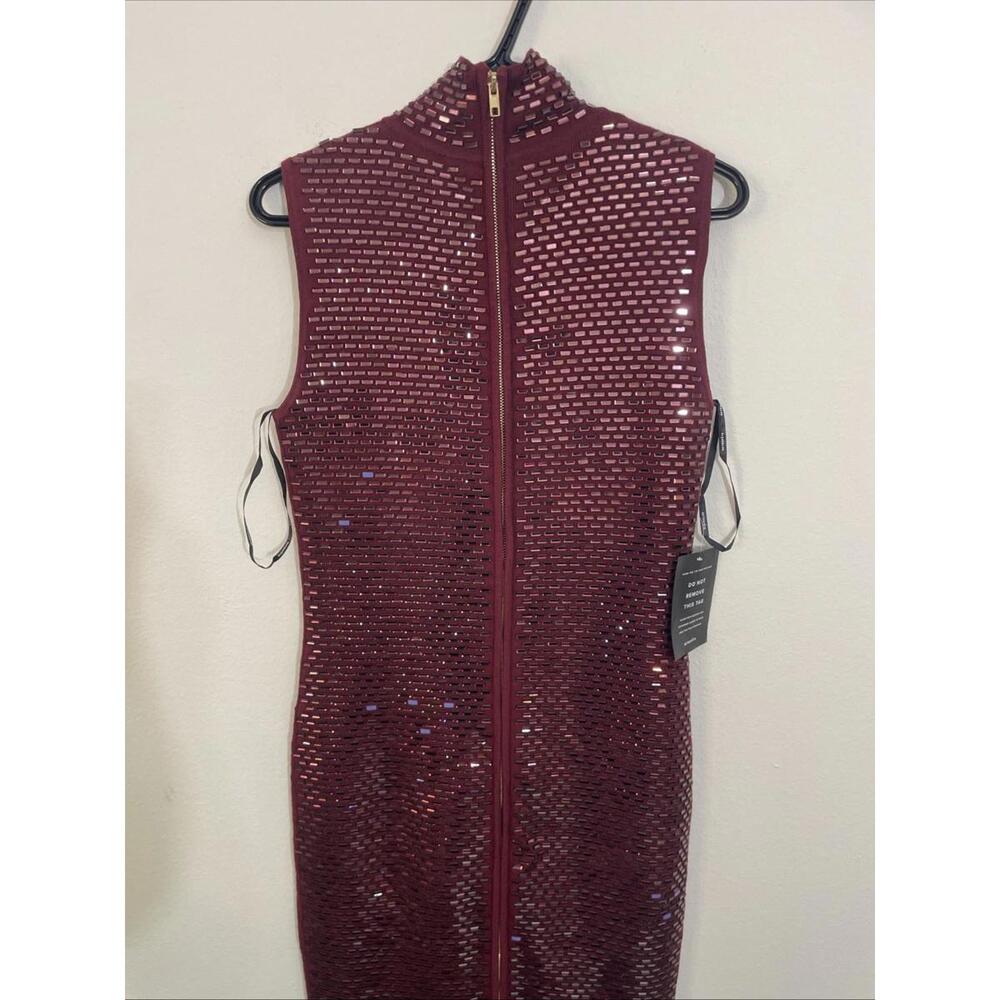 Retrofete Burgundy Sequin Maxi Dress - Picture 8 of 16